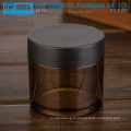 KJ-A80 80g couleur vide personnalisable épais PETG matériaux cosmétiques ambre pot plastique